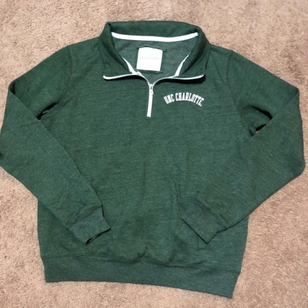 UNC Charlotte Womens 1/4 Zip Hoodie SZ XL